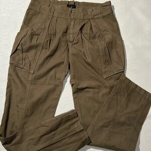 A.L.C paper bag style pant army green pockets sz0